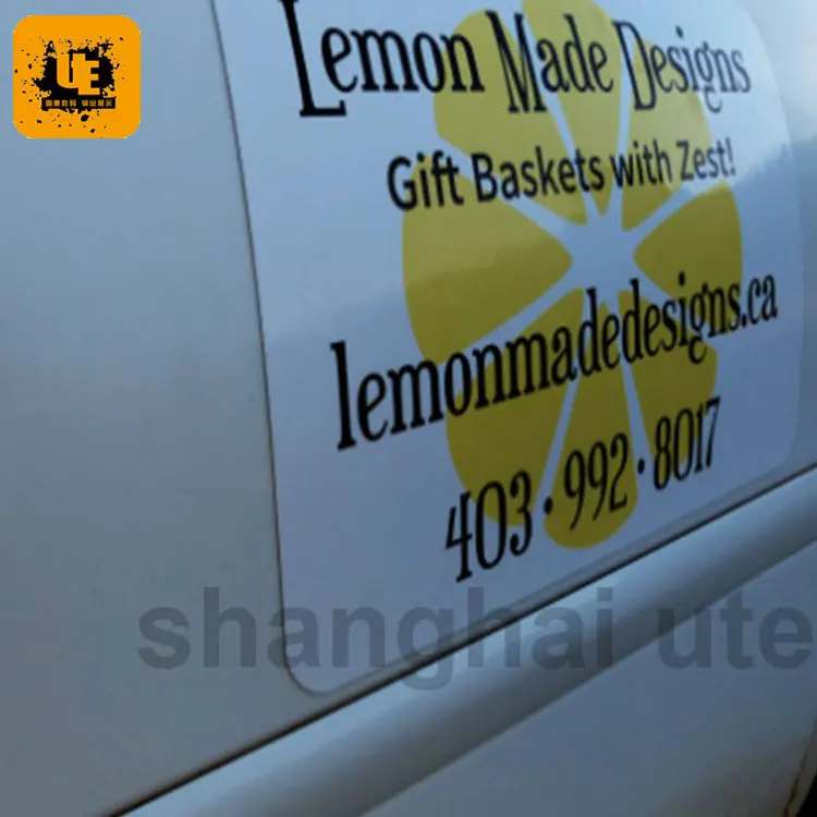 EL glowing stickers on car