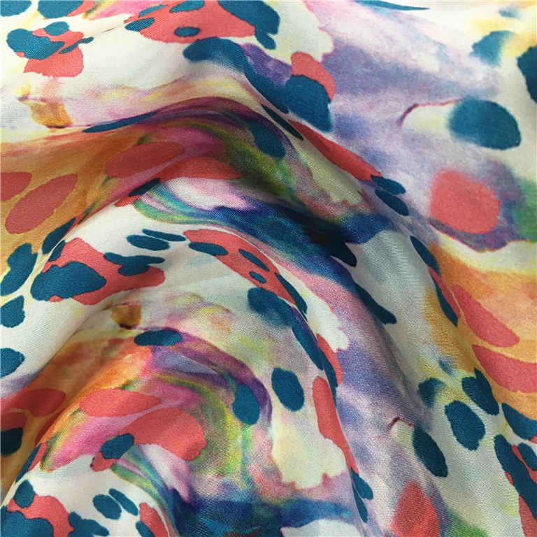 Popular high quality factory price custom design digital printing italian silk fabric