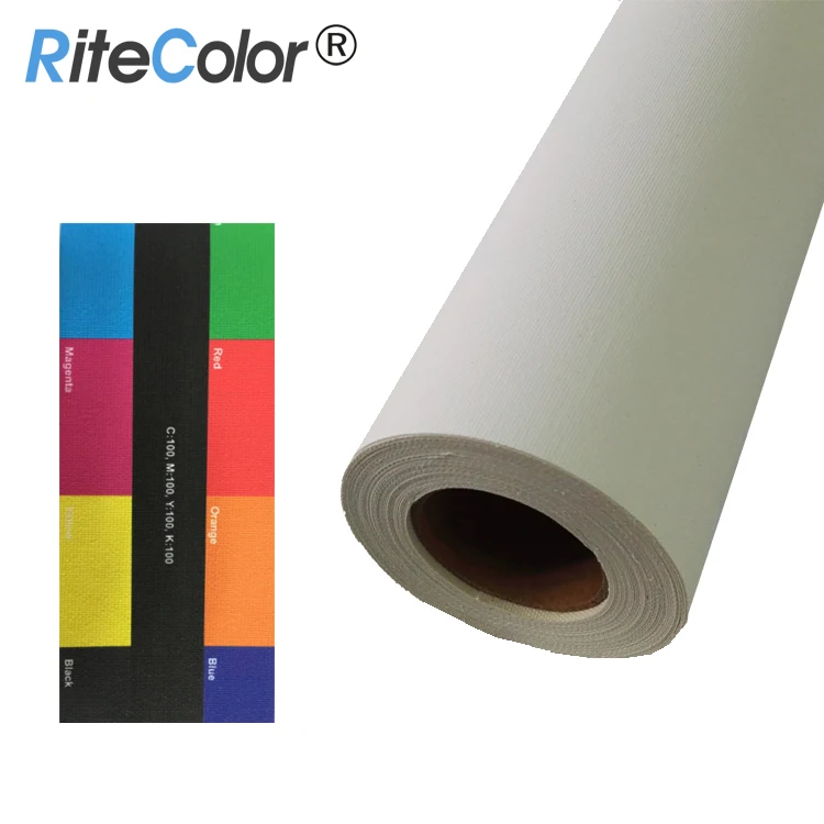 1.52m Large Format Eco Solvent Glossy Canvas Roll 380gsm for Inkjet Printing