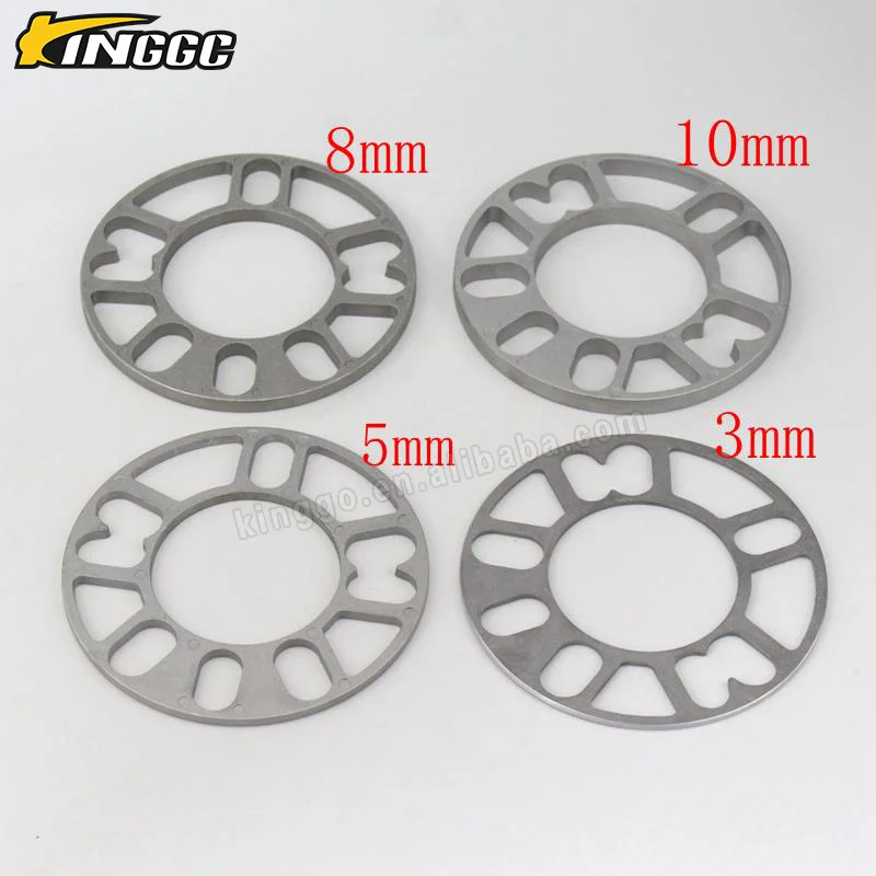 3MM 5MM Auto Car Alloy Aluminum 4 and 5 Stud Wheel Spacers Shims Spacer