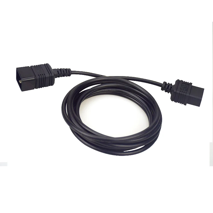 YDS высококачественный 250V 15A 14AWG удлинитель сетевого шнура переменного тока IEC320 C19 до