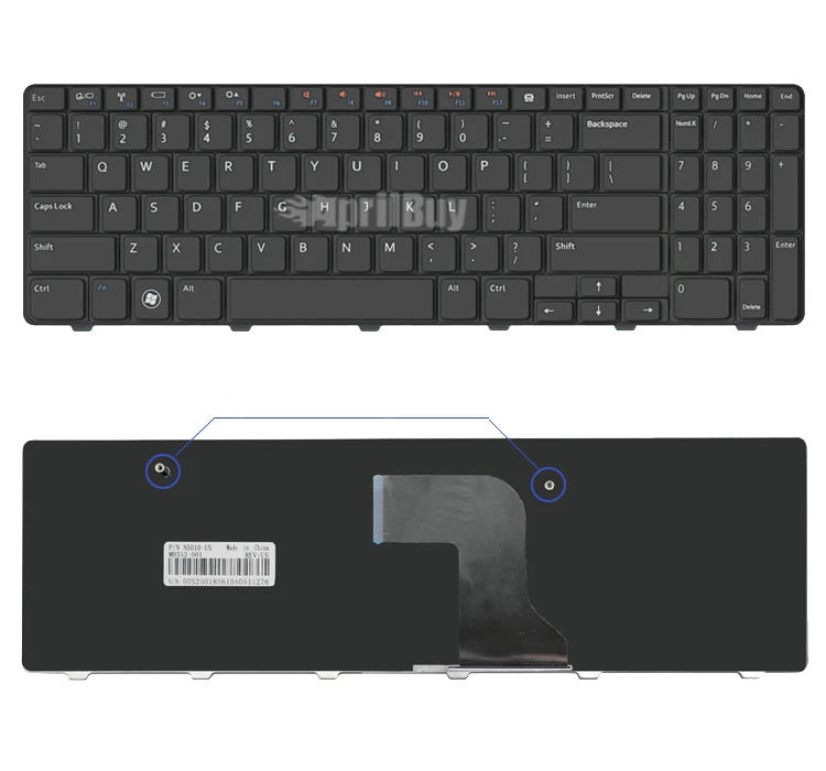 НОВЫЙ США раскладка клавиатуры Клавиатура для ноутбука Dell inspiron N5010 клавиатура