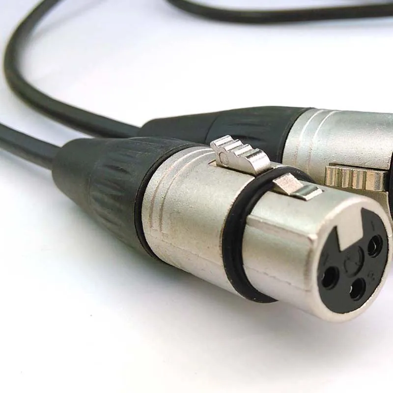 XLR M-2*XLR F 2XLR cable for Microphone and Mixer Pa Amplifier etc