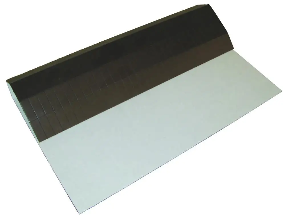 customized size shape promotional isotropic Flexible Rubber Magnetic Vinyl Sheet magnet strip with adhesive