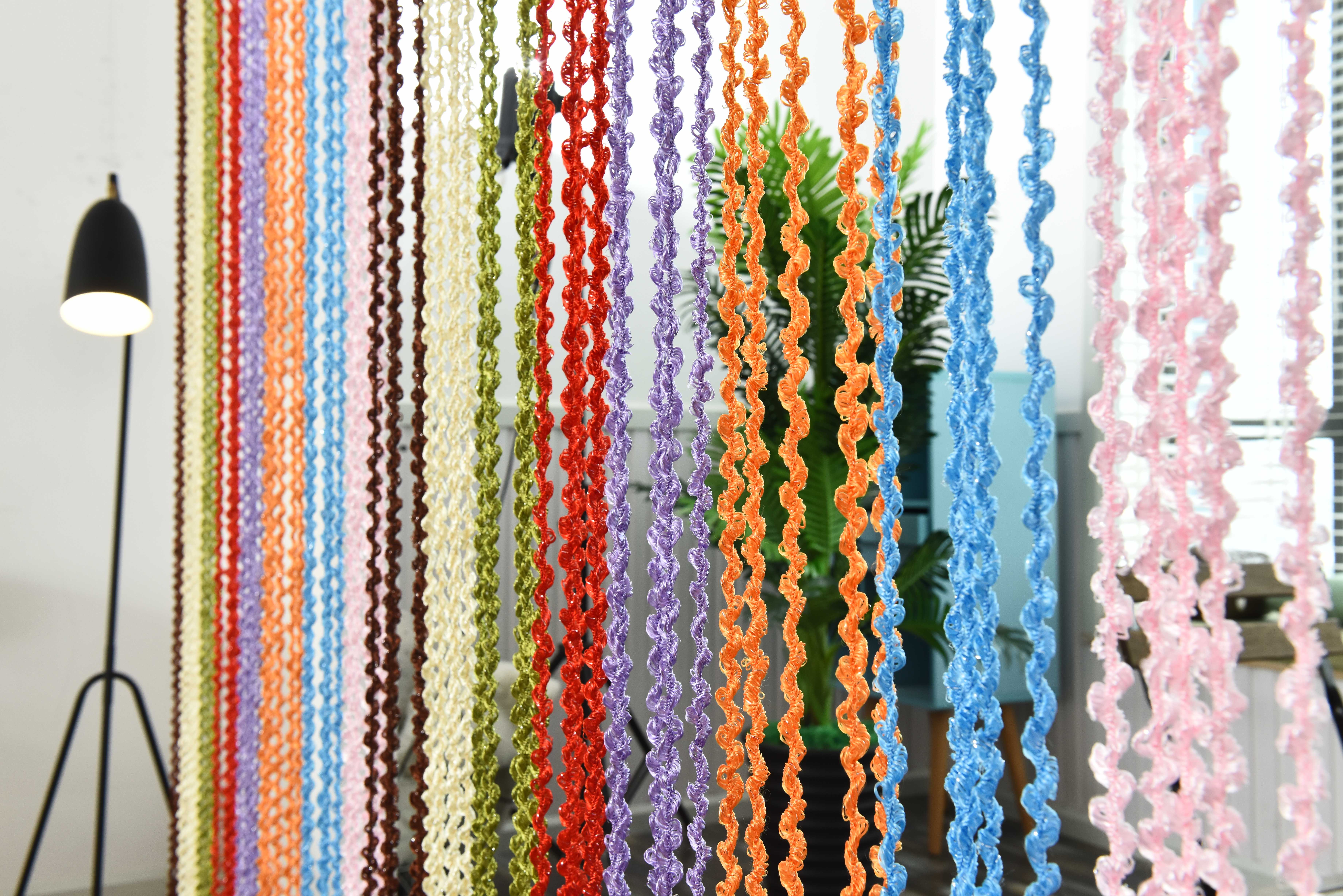 
Annual hot sale low price curtains decoration Screw Thread string curtains 