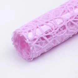 Korean Flower Bouquet Wrapping Paper Rose Waterproof Mesh Pink R Size 60*60cm Offset Printing Mixed Pulp Chemical Pulp Recycled