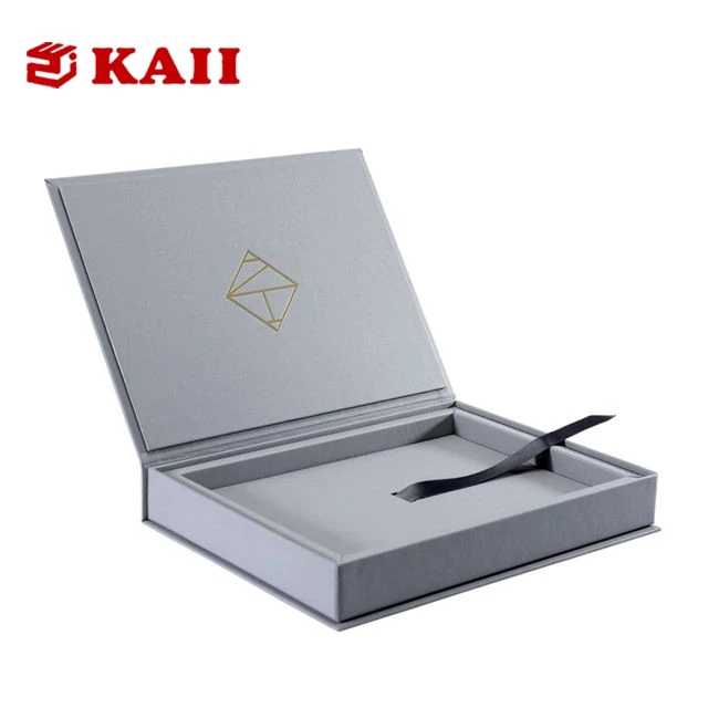 KAII High Quality Book-Shaped Box Tie Belt Necktie Clothing Packaging Boxes Customized