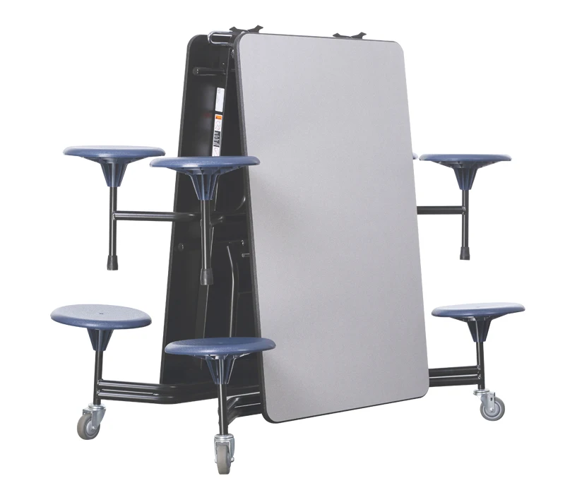 Oval shape multi seats Folding School Dining Cafeteria table