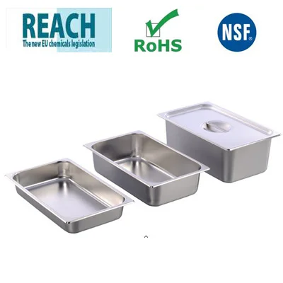 
NSF stainles steel gastronome pan 