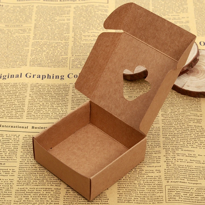 OEM biodegradable kraft paper boxes for handmade soaps bar with window Recycle paper soap packaging box
