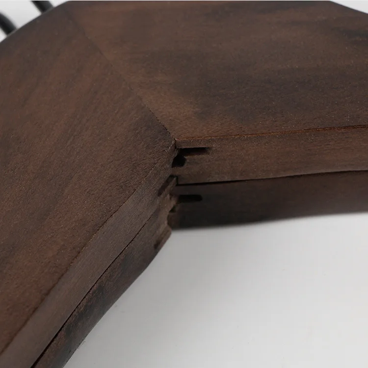 Cheap personalized deluxe wooden cloth logo chlidrens mens woman garment clothing laundry hanger