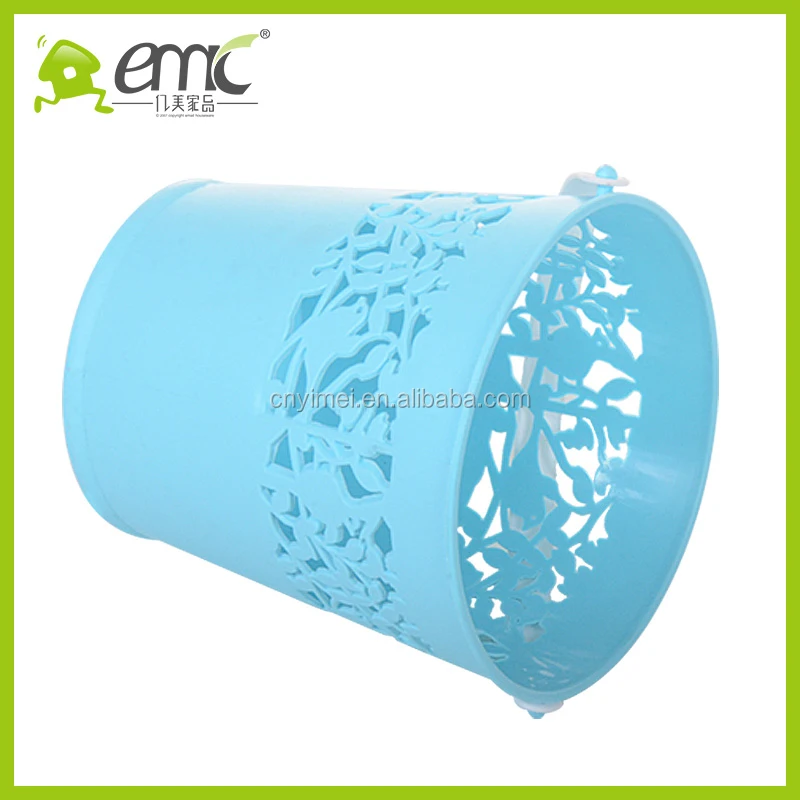 emc Mini plastic round shape bakets, mini round baskets for desktop
