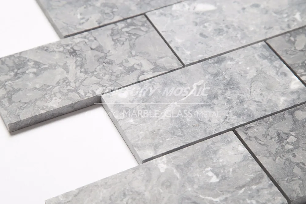 
natural babylon gray stone marble flooring and wall mosaic tiles 