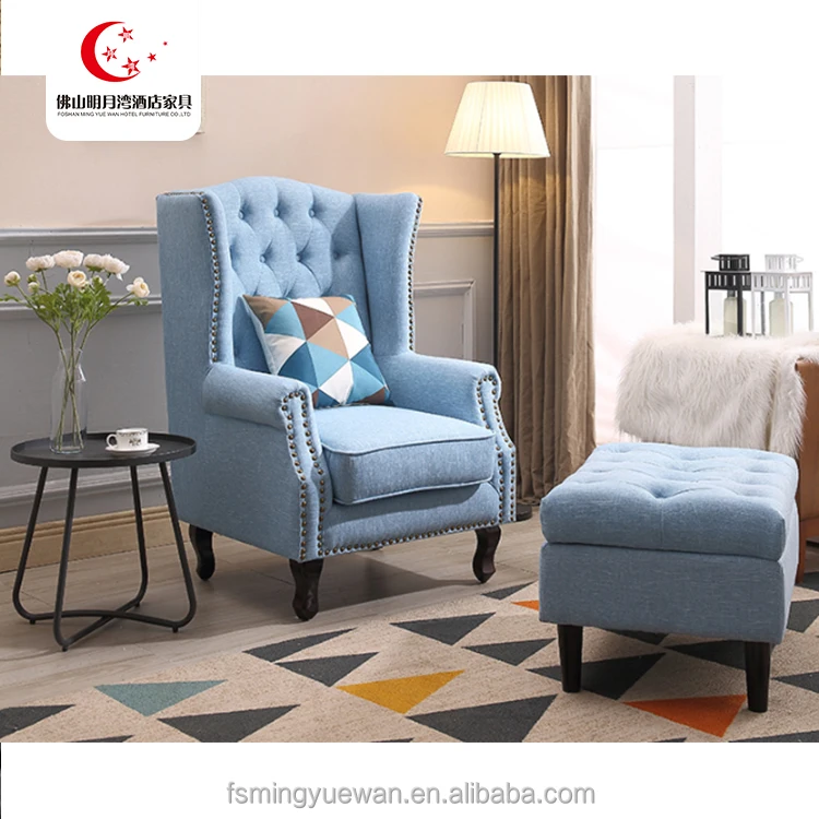 Living Room Furniture relaxing chair classic design wooden frame lounge sofa arm chair