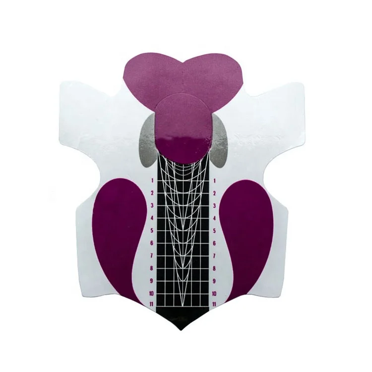 
Professional Stiletto Paper Nail Form Acrylic Curve Round UV Gel Extension Reusable Nail Art Form 