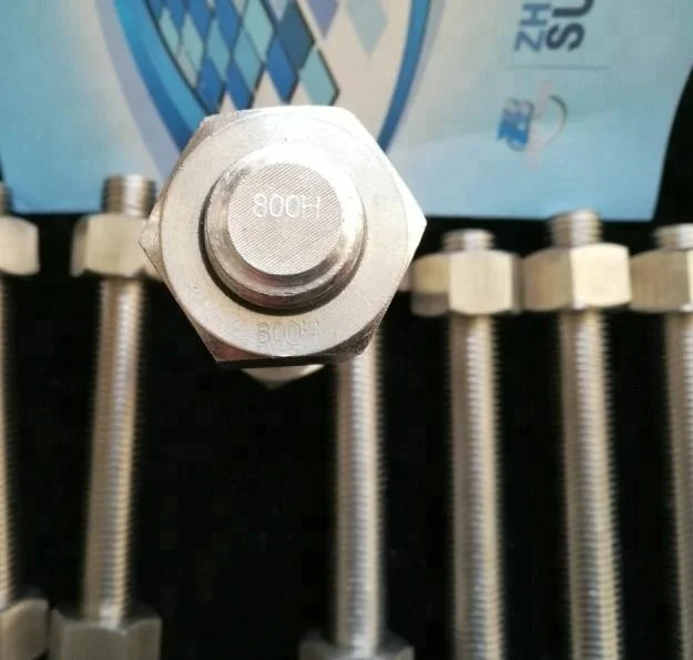 
Incoloy 800/800H (UNS N08810/W Nr.1.4958)/800HT STUD BOLT C/W 2 NUTS 