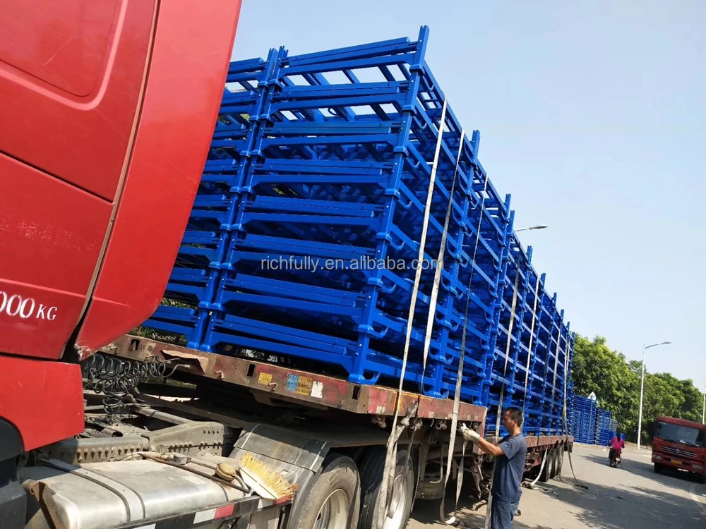 Factory sale Steel Fabric Storage Stacking Rack, Rolling Stack Rack, Folding Stacking Racks and Shelves