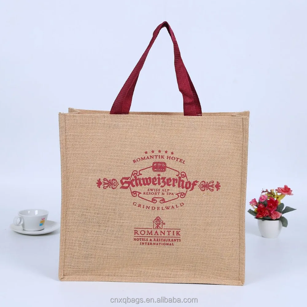  Рекламная сумка для покупок из джута