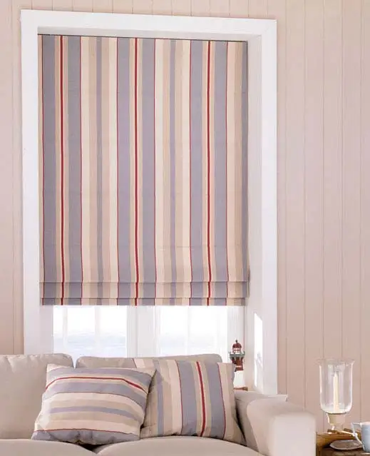 Window Treatment Pretty Roman Shade Thermal Cordless