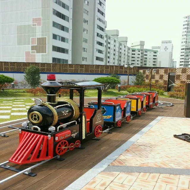 GMKP-102 развлечений детские аттракционы парк развлечений игры Электрический мультфильм трек поезд на продажу