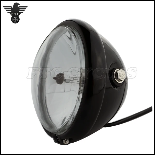 Side Mounting Classic Vintage Motorcycle Headlight for Harley Sport Bike