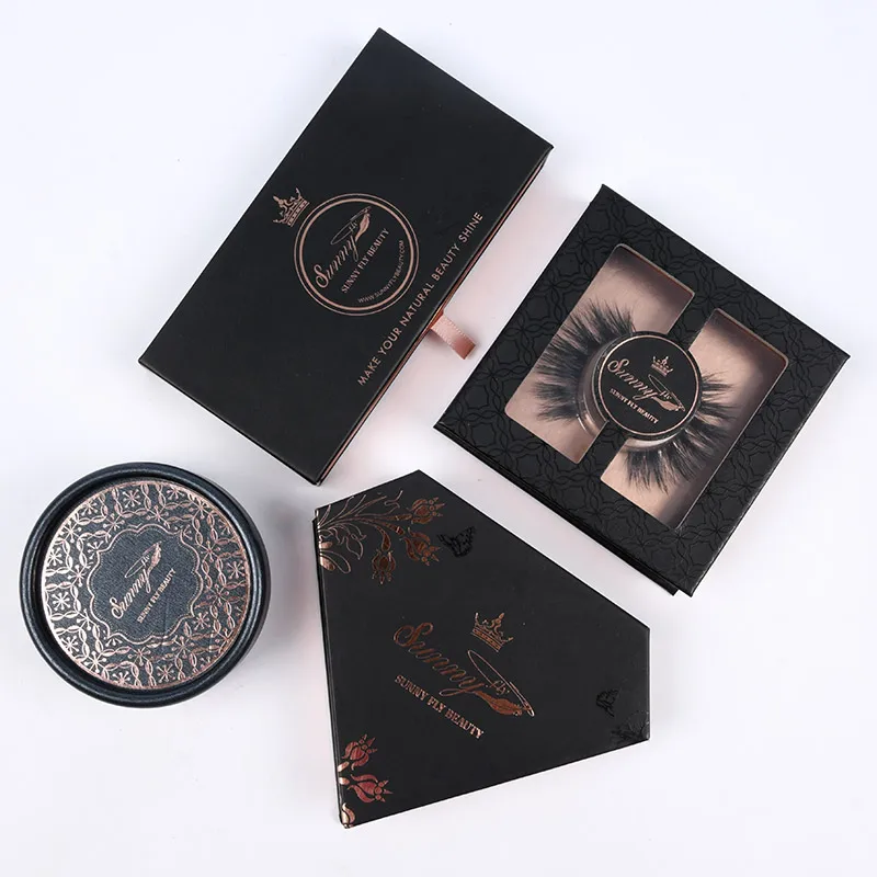 mink eyelashe set 3D 5D real mink eyelashes and packging eye lashesh fake strip lashes eyelash wholesale vendor customized boxes