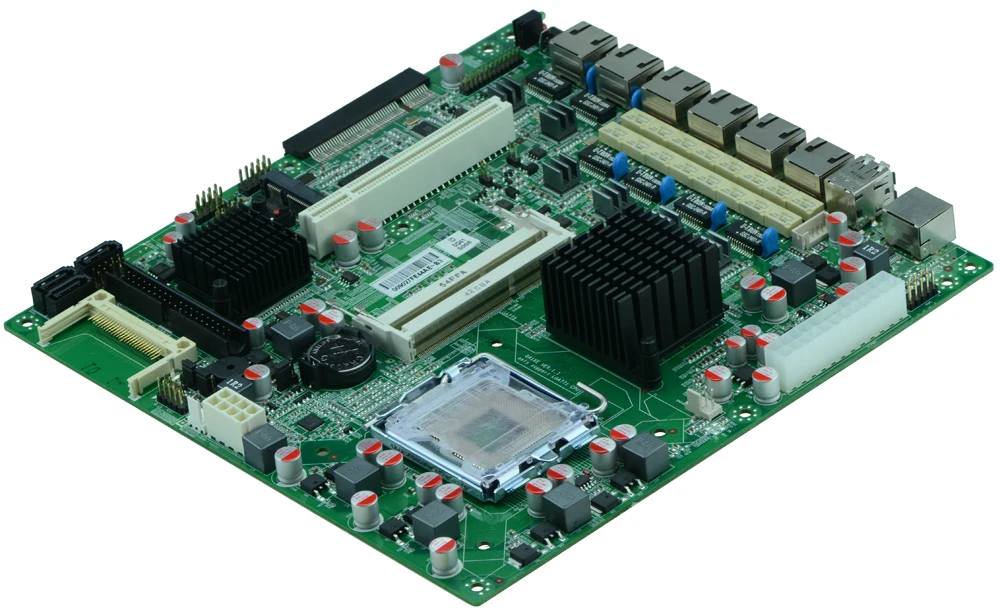 6 LAN G41XE Материнская Плата, LGA771 DDR3 материнская плата брандмауэр, xeon материнская плата с VGA