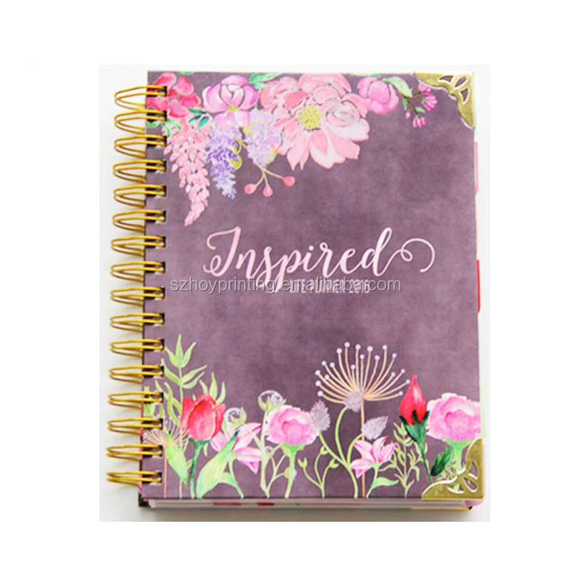 custom printing spiral bound planner
