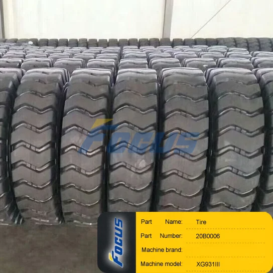 XGMA Wheel Loader XG931II  XG931III XG931H Spare Parts Tire 20B0006 17.5-25*12 GB2980-91