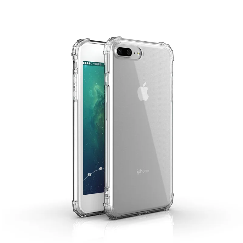 New Arrival High Quality Transparent Soft Tpu Shockproof Case For Iphone 7/8 Plus