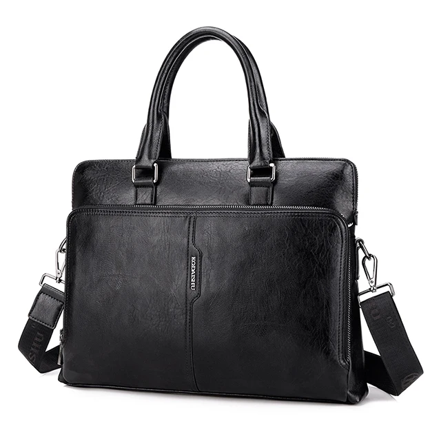 Мужская сумка, деловой портативный портфель большой вместимости, сумка для ноутбука 14 дюймов, модная мужская повседневная сумка через плечо