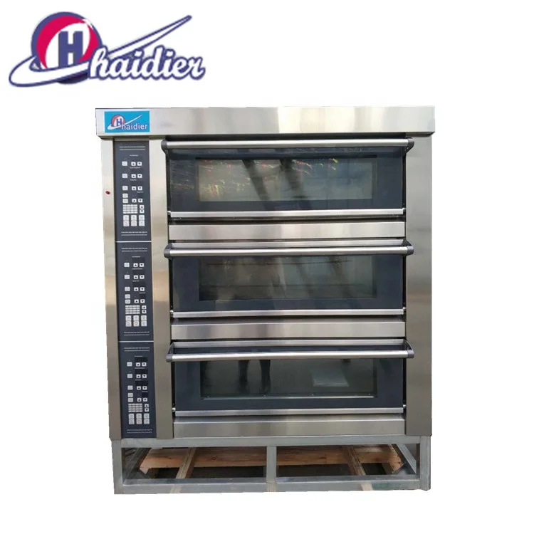 New style bakery small oven high quality 2 deck double deck oven with steam