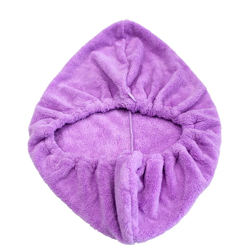 Microfiber Hair Towel Ultra Absorbent Fast Drying The Perfect Haircare Anti-Frizz Turban Never Falls Off for Drying Curly Hair