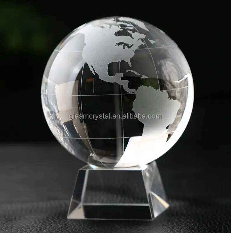 Clear Wholesale K9 Crystal Ball Glass Football Ball