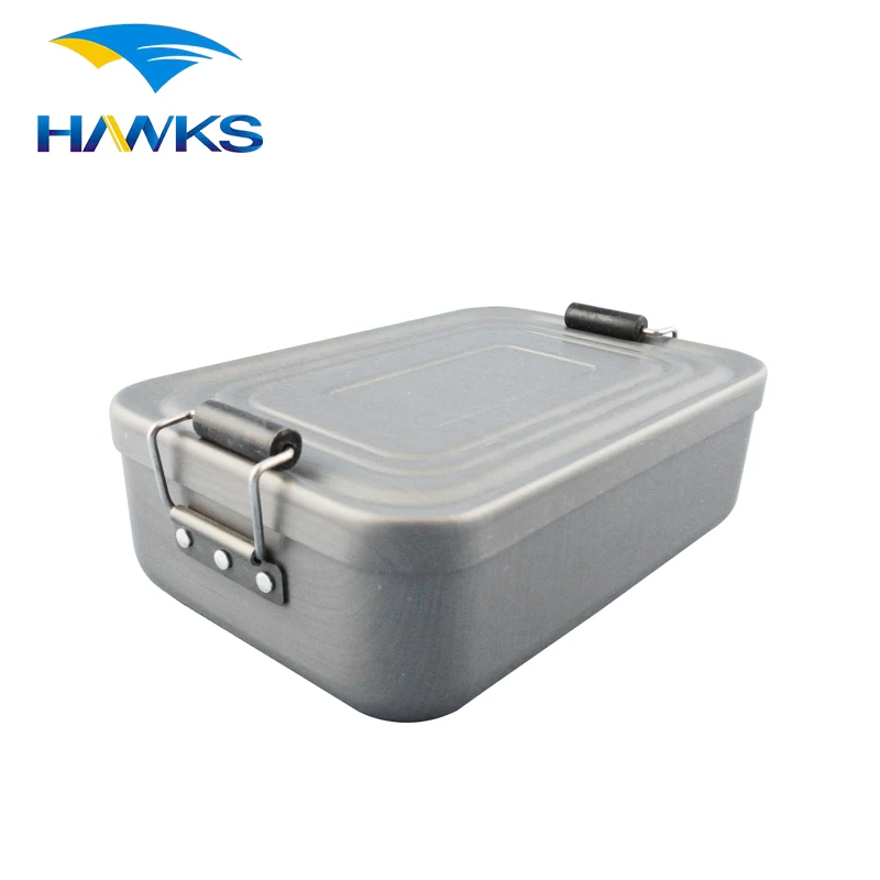 CL2C-DJ1812 Comlom Camping Aluminum Mess Tin Lunch Box with Rubber Snap Shut Rollers
