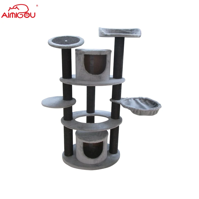 
Cat Tree Scratcher Cat Condo Play Box Flat Toy Scratch Sisal Post Kitten Pet House Kitty 
