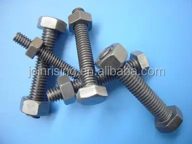Mild  BS Mild steel bolts with nuts natural finish high quality Made in China