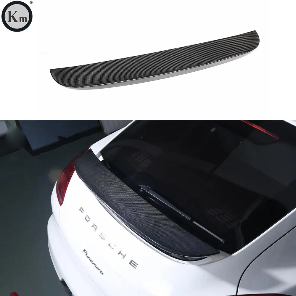 KM for Porsche panamera 970 2014-2016  carbon fiber  roof spoiler top wing rear spoiler trunk spoiler