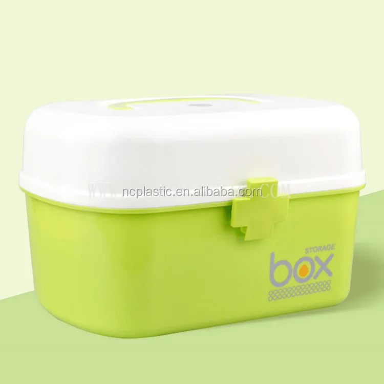 New Storage organizer family plastic first aid box with handle
