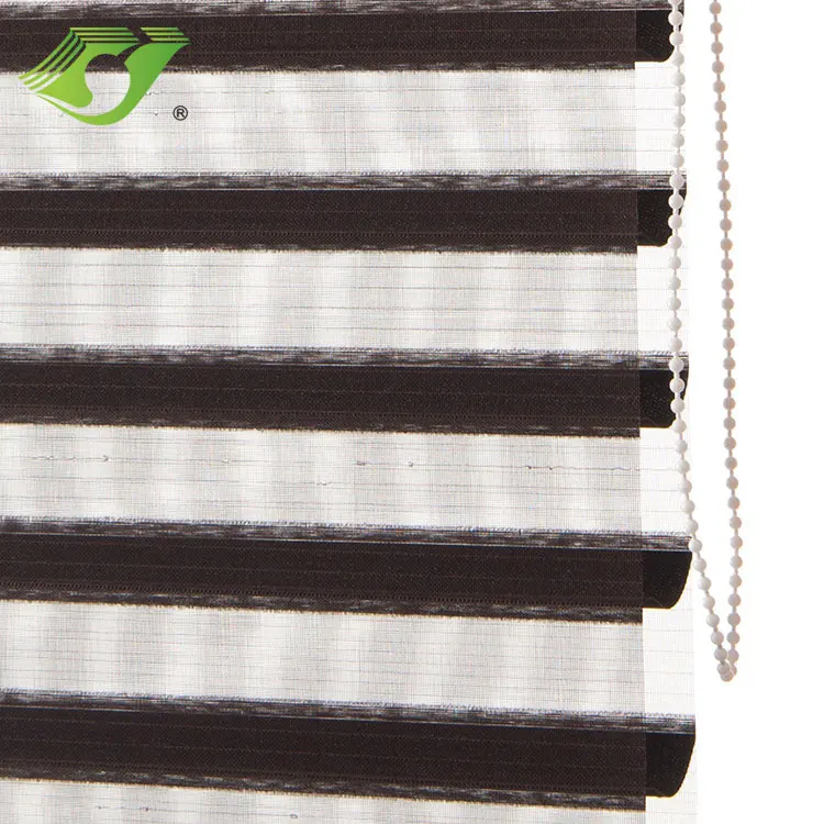 Environment-Friendly Manufacturer Printing Balcony Curtains Motorized Remote Control Shangri-La Horizontal Blinds