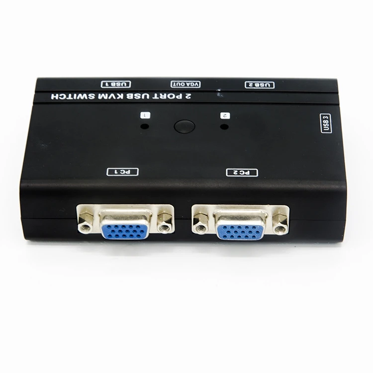  2 порта USB 0 KVM переключатель коробка с шт VGA кабели для управления компьютеров обмена