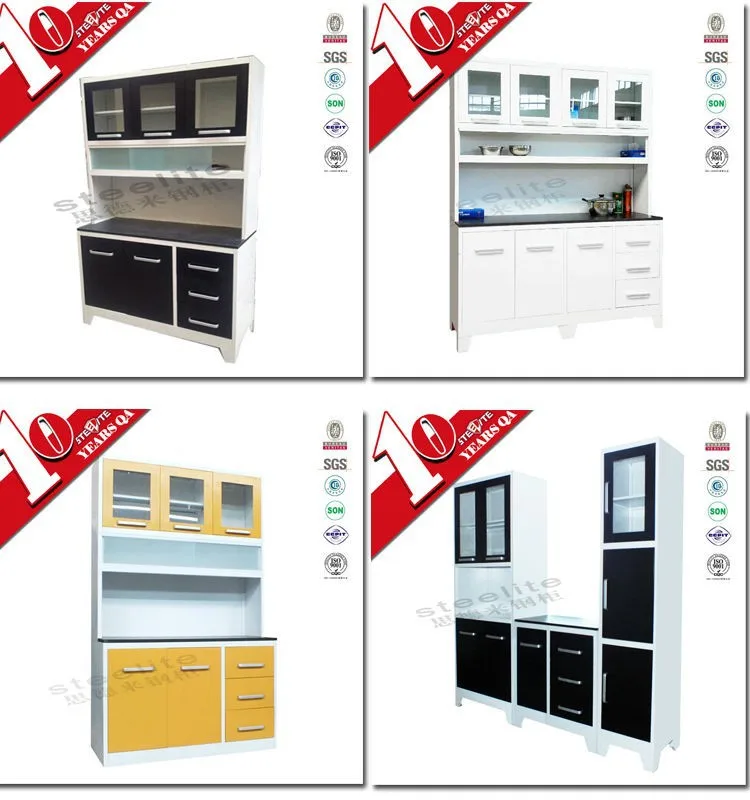 
high gloss factory price metal kitchen cabinet in South Africa 