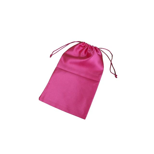 Custom Logo Hair Bundles Satin Bag Black Packaging,Jewelry Pouch Velvet,Drawstring Silk Bag for Wigs Bra Lingerie Cosmetic Shoes