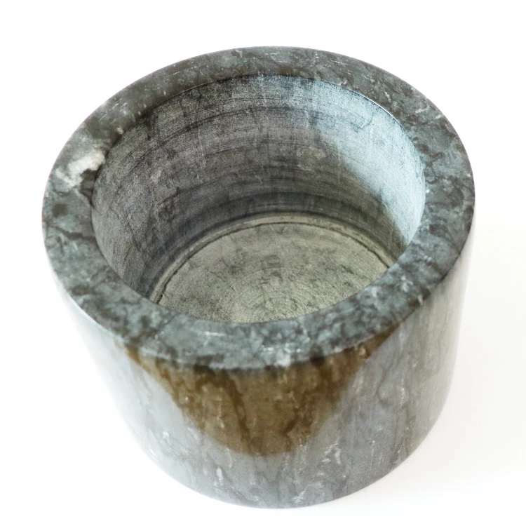 Популярный Каменный Подсвечник, банка/емкость для хранения из натурального мрамора и подсвечник