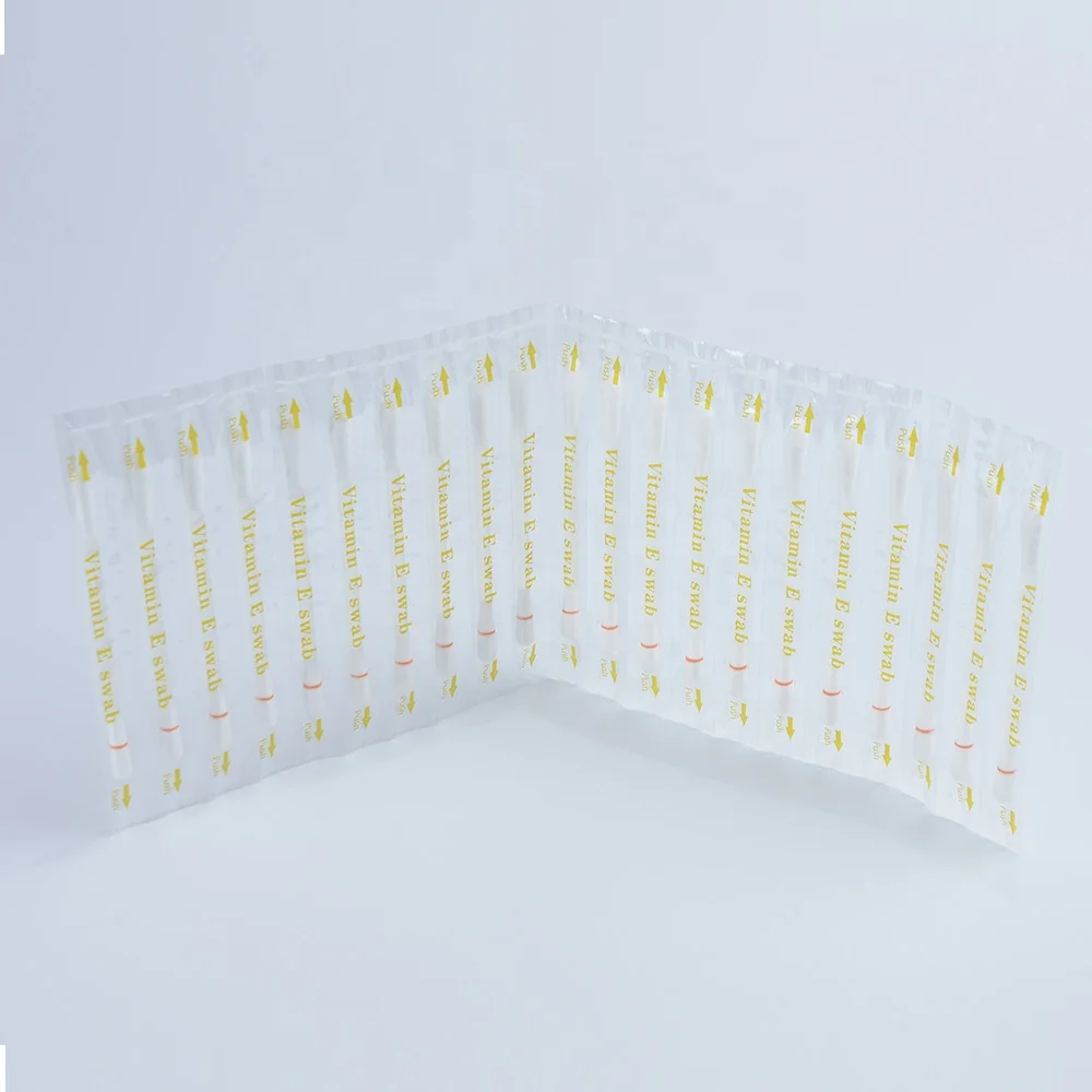 30pcs Vitamin E Lips Oil Cotton Swabs Disposable VE Oil Q-tip Applicators For Protect Lip Gum Anti-dry Moisture Use