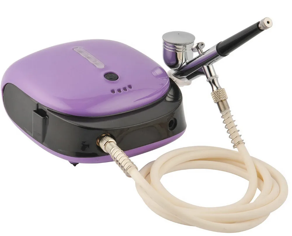 Профессиональная косметическая система аэрографа для макияжа, Аэрограф с компрессором