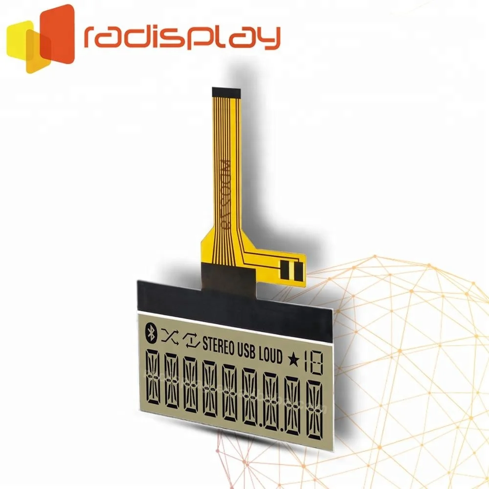 Custom Fpc Flexible 7 Segment COG  Lcd Display Module