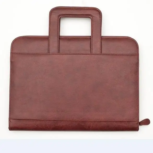 Professional Business Padfolio Portfolio Briefcase Style Organizer Folder With Handles Notepad 3 Ring Binder