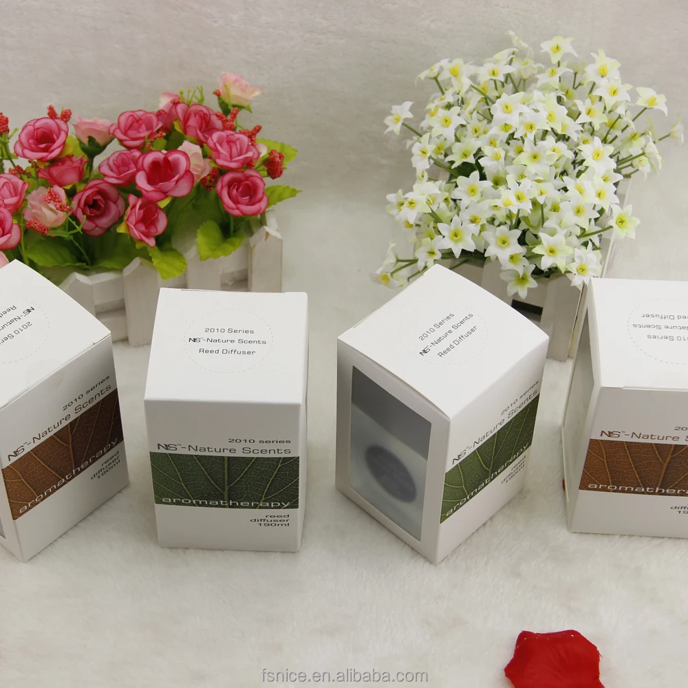 hot sale good quality 190ml decorative glass bottle rattan reed diffuser for office