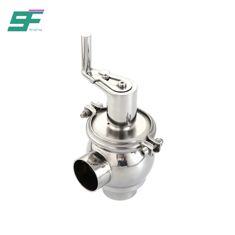 
Wholesale High Quality Stainless Steel 2 Way Sanitary Welded Reversing Manual Valve 